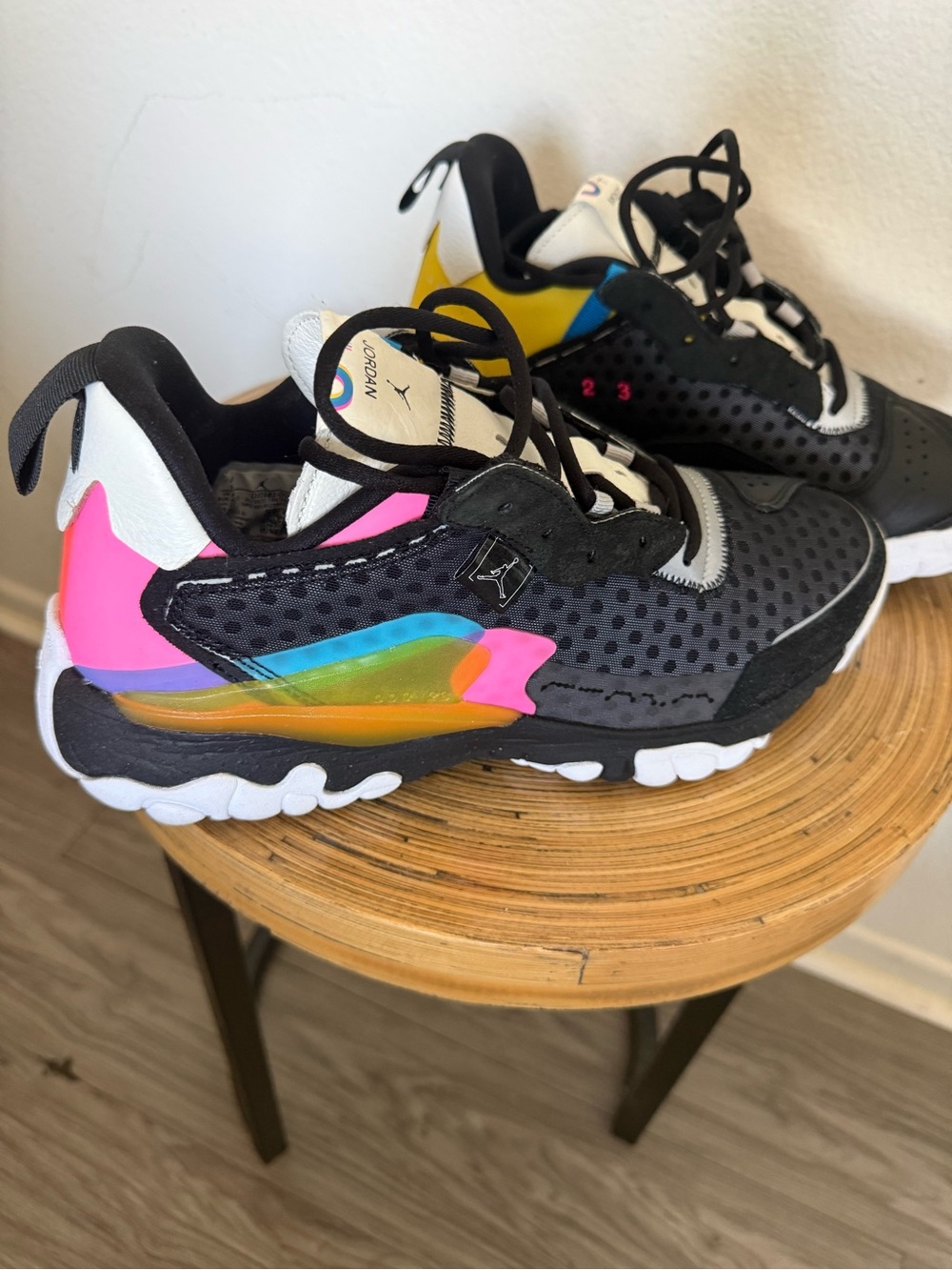 Nike Air Jordan Delta 2 SP Black and White base with Vibrant multicolor - Picture 3 of 8